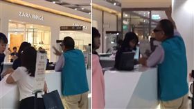 一名女網友今（28）日到台南南紡購物中心時，看到一名男奧客在服務櫃檯咆哮、槌桌，原來該名奧客沒有消費卻要免費停車，還不斷飆罵櫃姐「X夭咧」、「叫妳主管出來」，嚇得櫃檯小姐都哭了。其他網友看到後，紛紛痛批奧客「沒水準…垃圾！」（圖／翻攝自爆料公社）