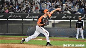 統一獅投手安狄。（圖／記者王怡翔攝影）