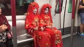 鬼新娘,萬聖節,大眾運輸（圖／翻攝自爆怨公社臉書）