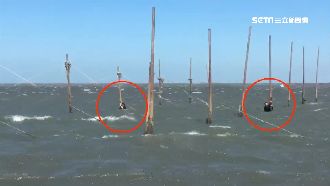 未注意漲潮　遊客受困王功潮間帶