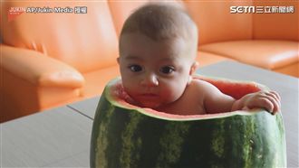 療癒系西瓜寶寶　網友：西瓜太郎是你