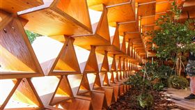 花博台開三角積木概念館（圖／台中市政府提供）