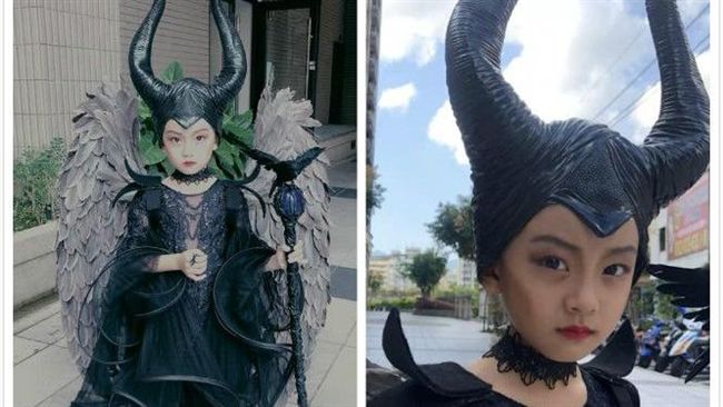 同學傻爆眼！萬聖節「神複製」黑魔女