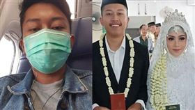 新婚丈夫搭上死亡班機，起飛前傳給妻子的自拍照成遺照。（圖／翻攝紐西蘭先驅報）