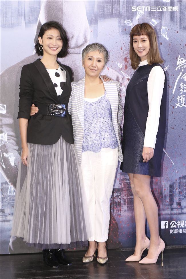 「公視影展×光點華山」售票記者會柯奐如、陸弈靜、孟耿如。（記者林士傑/攝影）