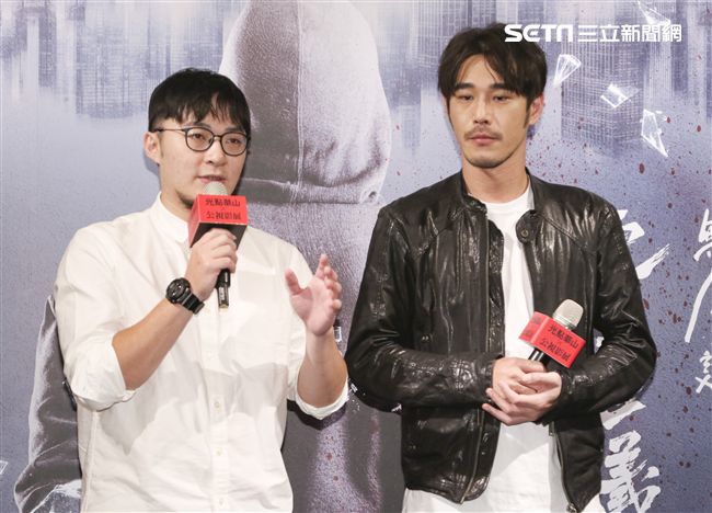 公視影展×光點華山「靈佔」導演洪子鵬與主演黃騰浩。（記者林士傑/攝影）