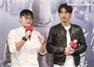 公視影展×光點華山「靈佔」導演洪子鵬與主演黃騰浩。（記者林士傑/攝影）