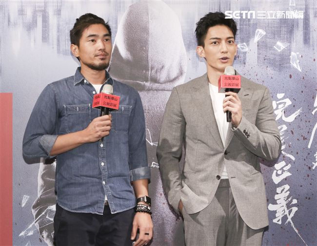 公視影展×光點華山「完美正義」導演詹家維與主演王家梁。（記者林士傑/攝影）