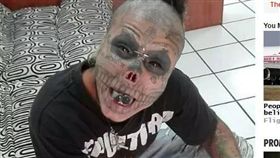 哥倫比亞,刺青,骷髏頭,改造,生殖器（圖／翻攝自太陽報）