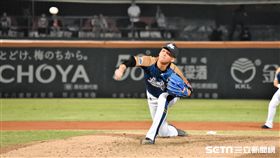 桃猿中繼投手蘇俊羽。（圖／記者王怡翔攝影）
