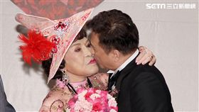 李朝永、周遊紅寶石婚禮場面之盛大被譽為是世紀婚宴。（記者邱榮吉/攝影）