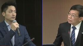 國民黨立委蔣萬安，交通部次長王國材，普悠瑪（圖／截取轉播系統）