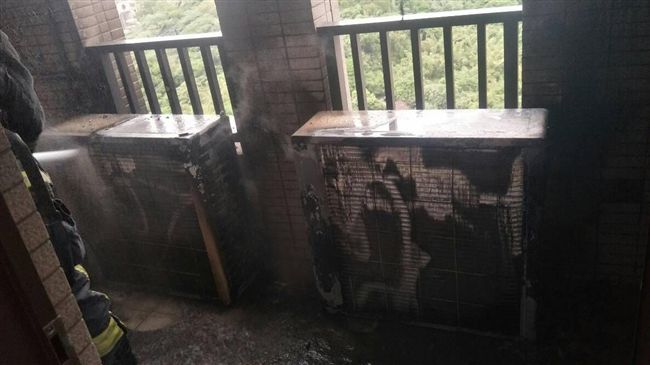淡水傳高樓火警　警消赴援灌救