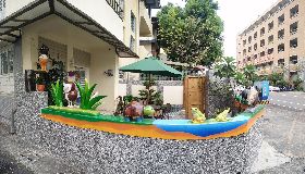 屏東林業服務小棧設里山動物家族裝置藝