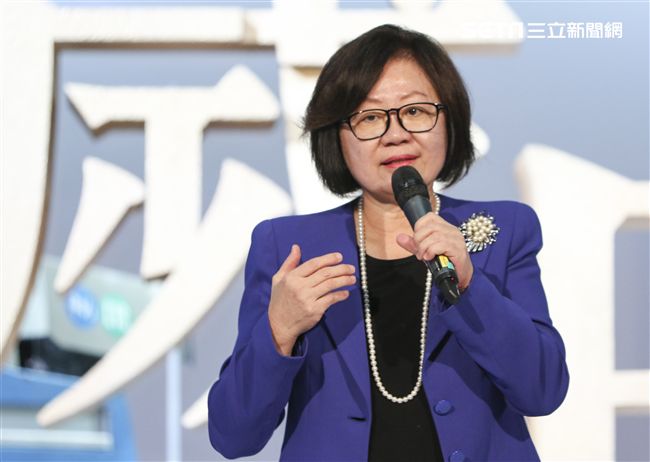 華視47週年台慶暨台慶專刊發表會董事長陳郁秀致詞。（記者林士傑/攝影）