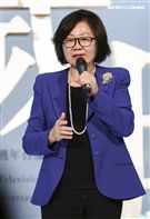 華視47週年台慶暨台慶專刊發表會董事長陳郁秀致詞。（記者林士傑/攝影）