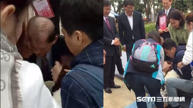 花博記者會禮賓突昏倒　林佳龍幫救命
