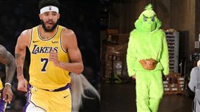 超堅持！麥基全套「鬼靈精」裝扮受訪
NBA,洛杉磯湖人,JaVale McGee,萬聖節,鬼靈精
翻攝自推特