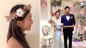 不少準新郎、新娘為了省時，在準備喜糖、喜帖、胸花和捧花等婚禮小物時，都會直接買現成，但有一名建築系畢業的準新娘，通通自己來，精美的作品讓網友看後直喊「太狂」，甚至還有網友跪求開班授課。（圖／翻攝自Dcard）