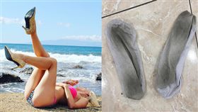 Roxy Sykes靠著賣自己穿過的襪子、鞋子，年收竟賺400萬。（圖／翻攝Daily Mail）