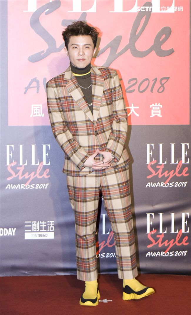 ELLE Style Awards風格人物大賞男歌手獎小宇。（記者林士傑/攝影）