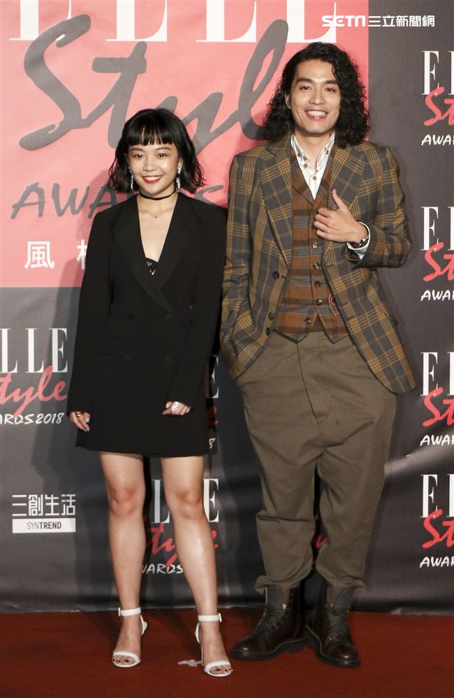 ELLE Style Awards風格人物大賞阿傑與Meg。（記者林士傑/攝影）