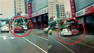 被超車怒了　男狂飆反超…最後慘自撞