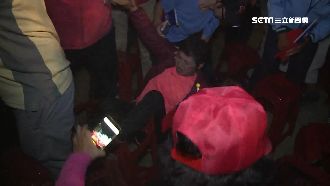 韓國瑜站台爆推擠　10人遭推倒地