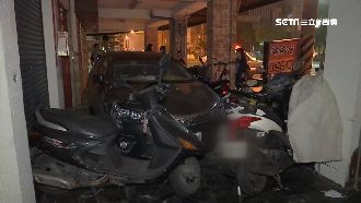 精神不濟釀禍！女駕駛衝騎樓撞8車