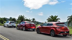 Toyota Auris、Mazda 3、VW Golf集評(圖/車訊網)