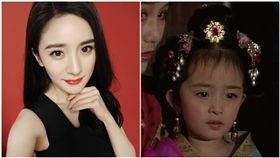 楊冪,童星,唐明皇,母胎美女(圖/翻攝自微博)