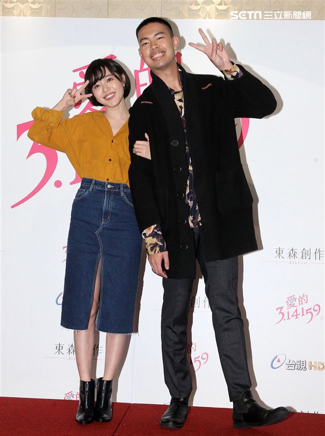 「愛的3.14159｣藍雅芸、陳大天。（記者邱榮吉/攝影）