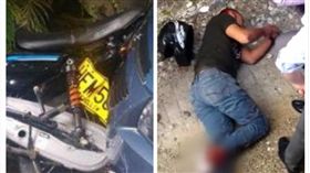  男子「被偷勞力士」暴怒開車追　小偷遭撞躺地痛哭求救（圖／翻攝自telemedellin.tv）