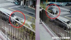 台中市黎明幼兒園長林金連自撞林佳龍座車／翻攝畫面