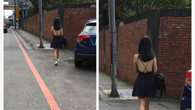 長髮女辣露白皙美背！男求搭訕秘訣