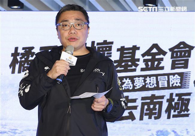 橘子關懷基金會10周年暨前進南極點計畫創辦人劉柏園。（記者林士傑/攝影）