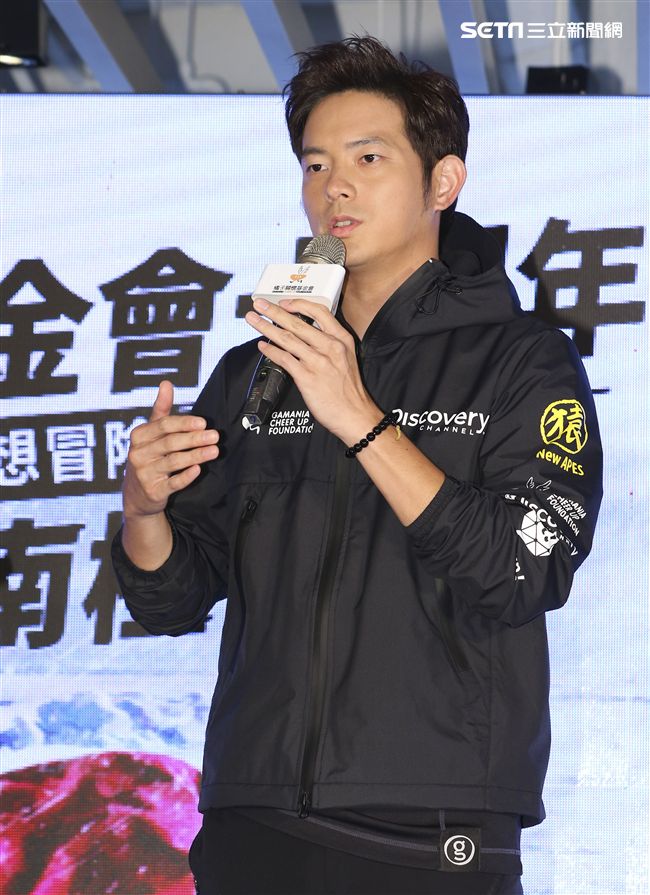 橘子關懷基金會10周年前進南極點藝人宥勝。（記者林士傑/攝影）