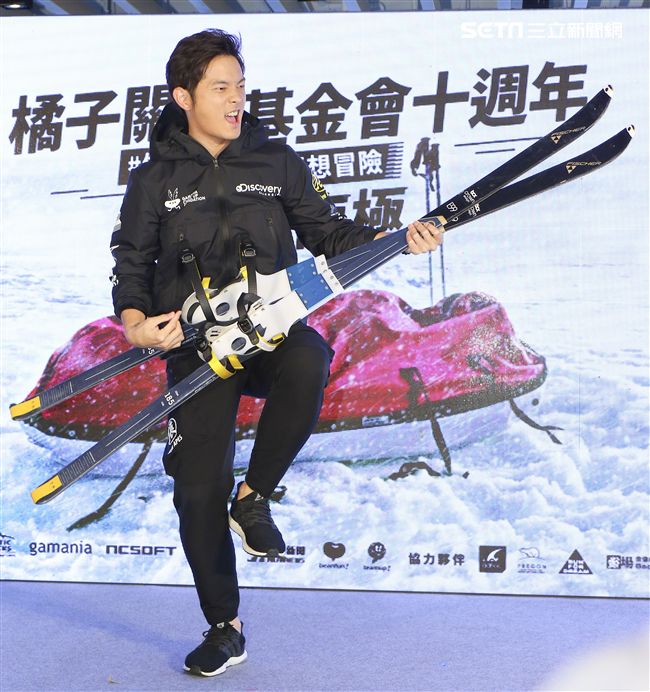 橘子關懷基金會10周年前進南極點藝人宥勝。（記者林士傑/攝影）