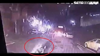 醉漢躺路中央遭輾　公車驚悚畫面曝光