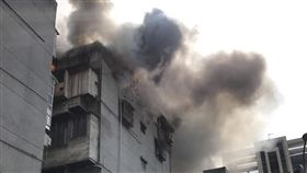 台北,信義,火警,永吉路。翻攝畫面