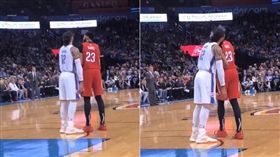 巨鳥依人？亞當斯突往一眉肩上依偎…
NBA,奧克拉荷馬雷霆,Steven Adams,紐澳良鵜鶘,Anthony Davis
翻攝自網路