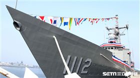 1112銘傳艦。（圖/記者邱榮吉攝）