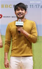 「種菜女神」首映發布會演員劉子千。（記者林士傑/攝影）