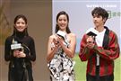 「種菜女神」首映發布會男女主角劉以豪、陳庭妮、李千娜。（記者林士傑/攝影）