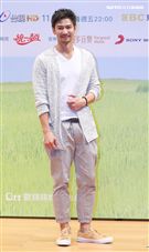 「種菜女神」首映發布會演員鄒承恩。（記者林士傑/攝影）