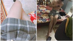 原來那些網美的自拍照是這樣來的啊...（圖／翻攝自爆廢公社）