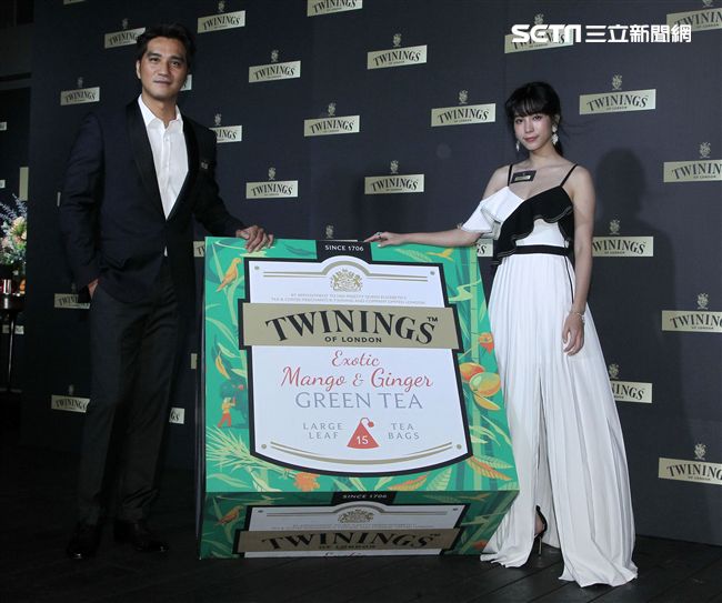 馬志翔、温貞菱出席英國皇室御用唐寧茶時尚名人趴。（記者邱榮吉/攝影）