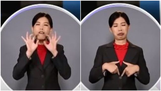 手語老師超搶鏡　「蜂蜜檸檬」都能比