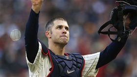 雙城MVP鐵捕　莫爾感性宣布退休
MLB,明尼蘇達雙城,Joe Mauer,退休
圖／美聯社／達志影像