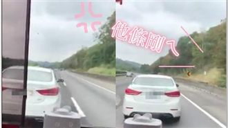 遊覽車遭急煞逼車　乘客怒：他條剛ㄟ